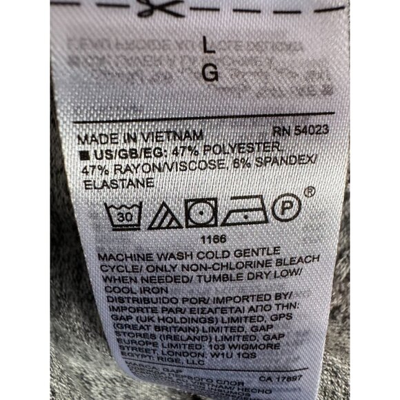 Gap Womens Heather Gray Open Front Cardigan Sweater Long Sleeve Lightweight L - Picture 6 of 16